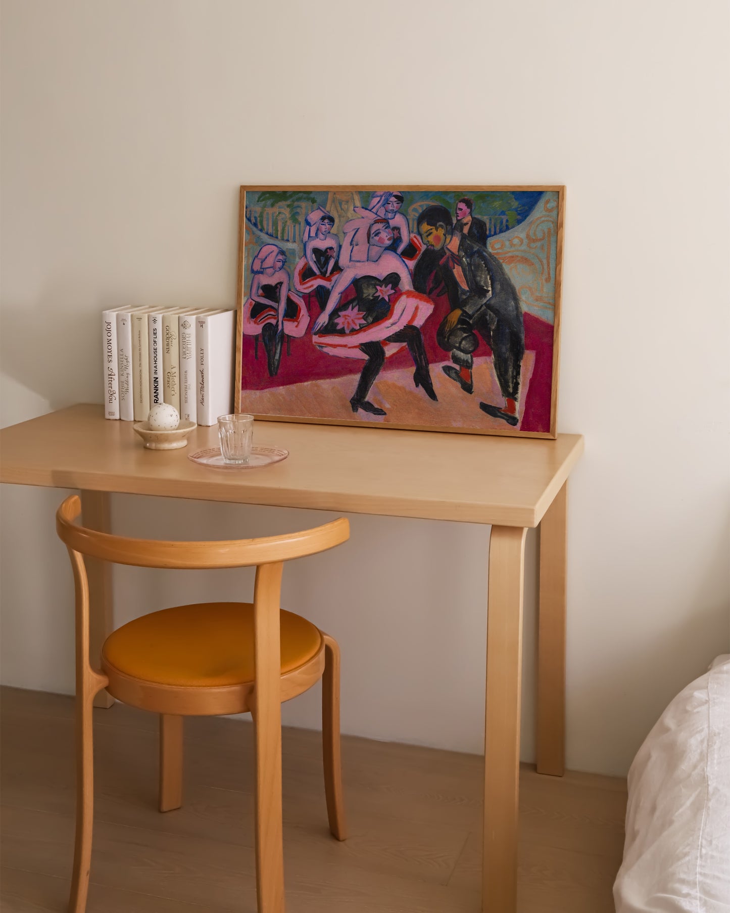 Tanz im Varieté Print | Vintage Art Poster with Modern Color Palette