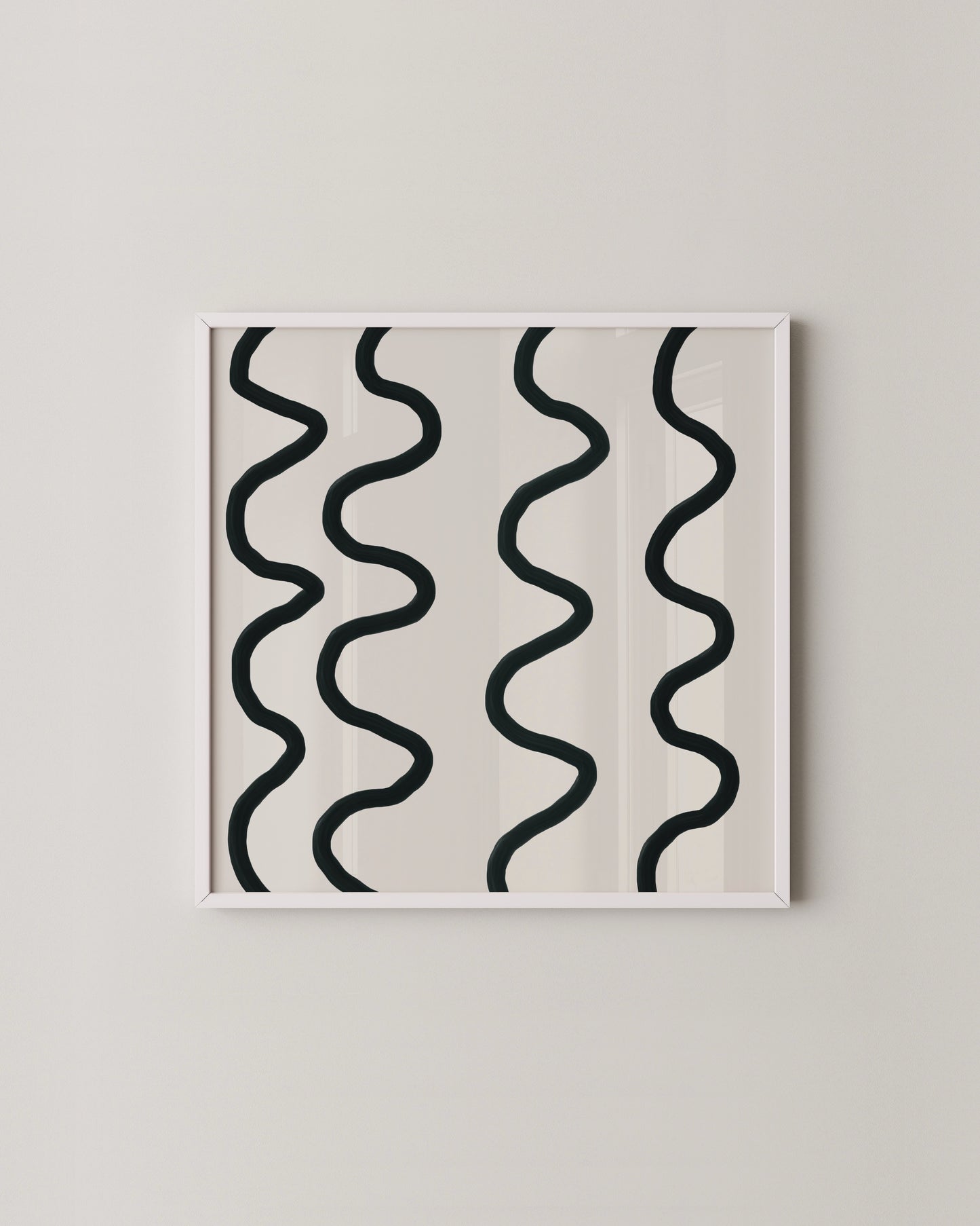 Wavy Print Set | Square Abstract Print Set