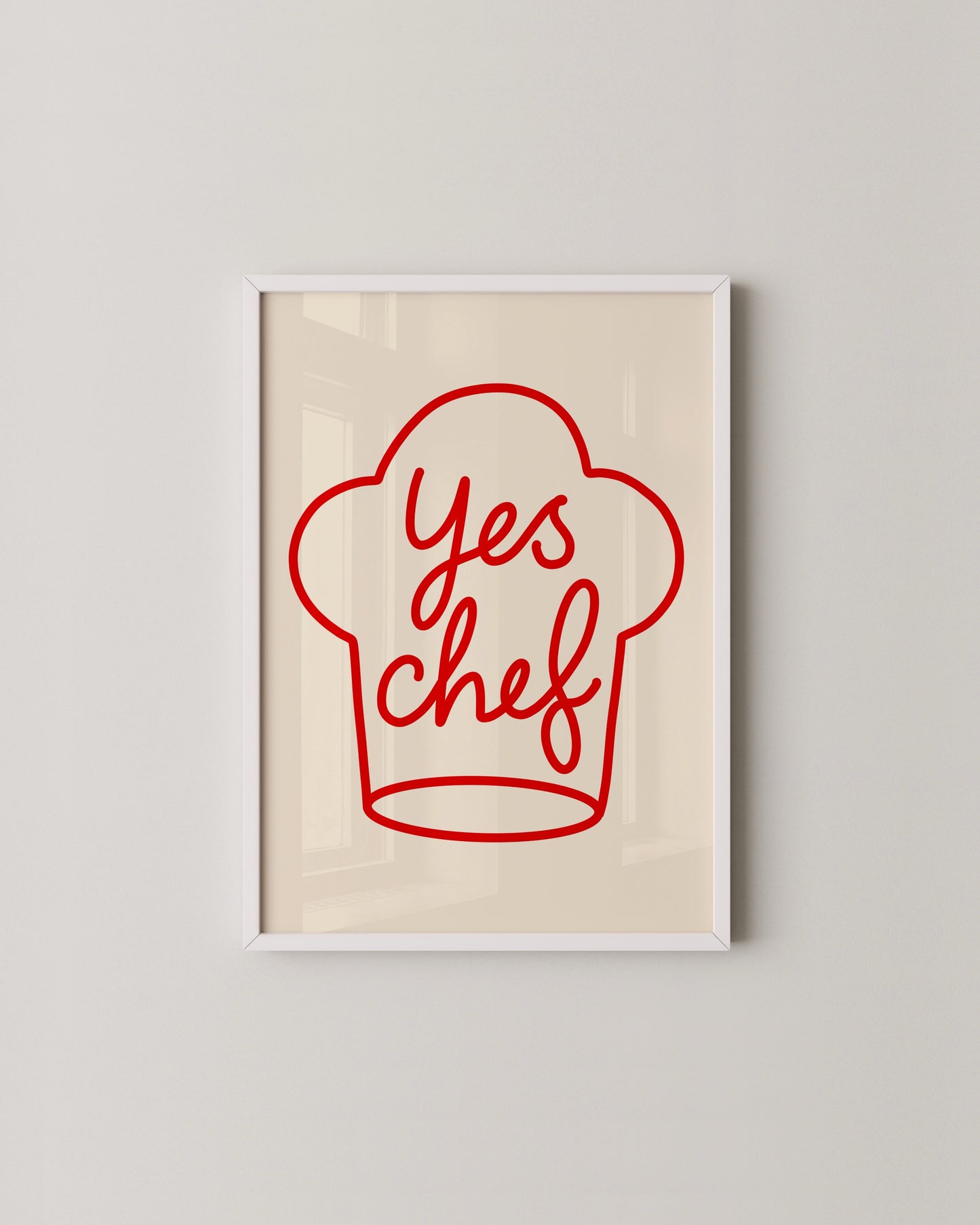 Yes Chef Print- Wall Art -Paperhus- Printable wall art - Instant downloads - DIY home decor -Paperhus
