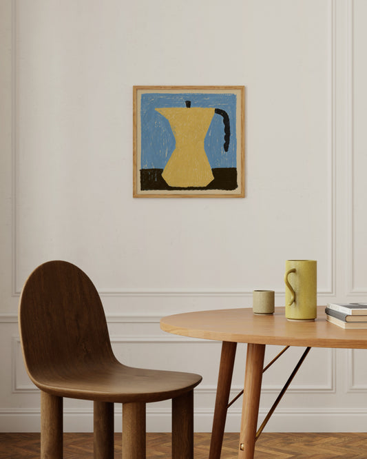 Square Edit. Moka Pot printable wall art by Paperhus