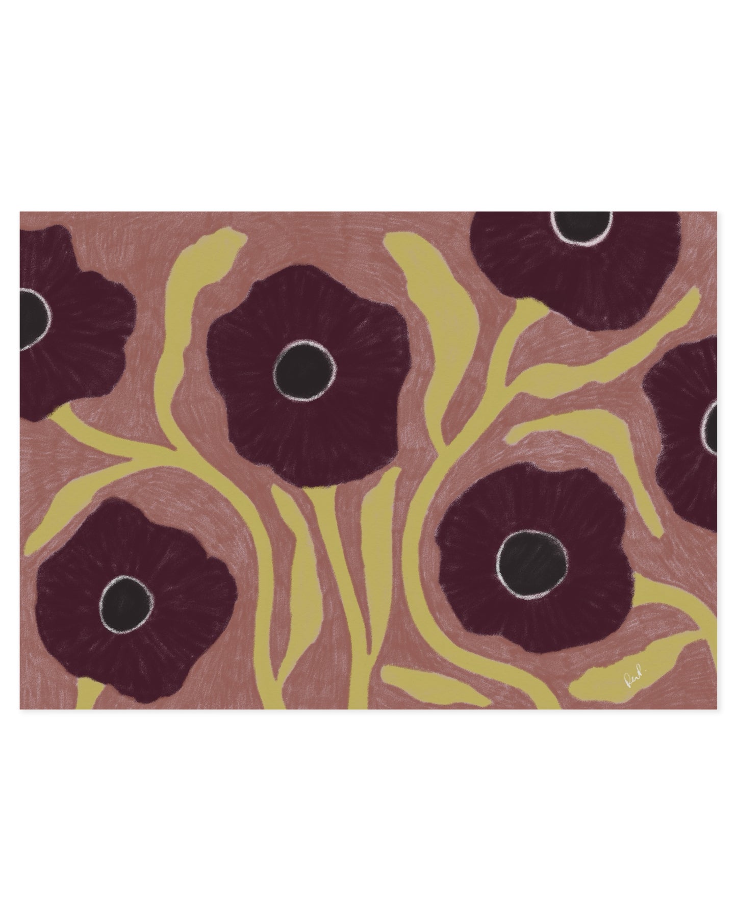 Soft Seasons. Plum Poppies