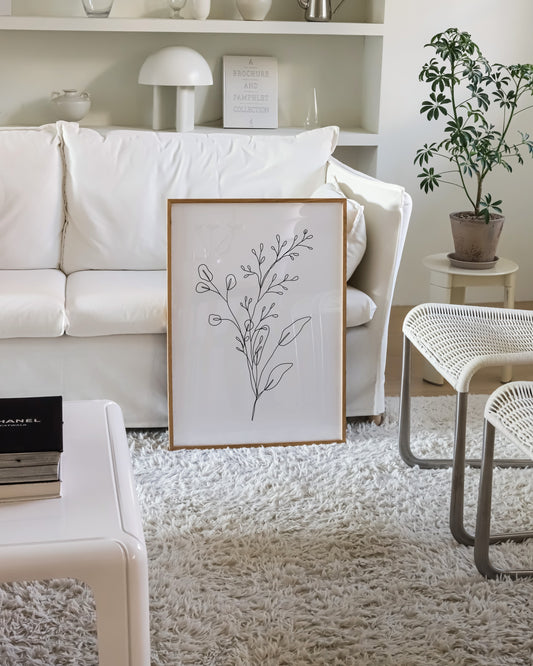 Botanical Line Printable Wall Art | Digital Download printable wall art by Paperhus