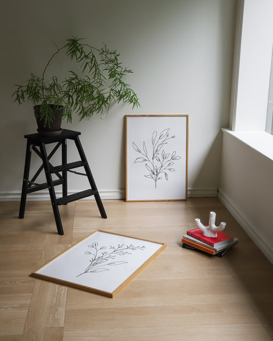 Botanical Line. Set printable wall art by Paperhus