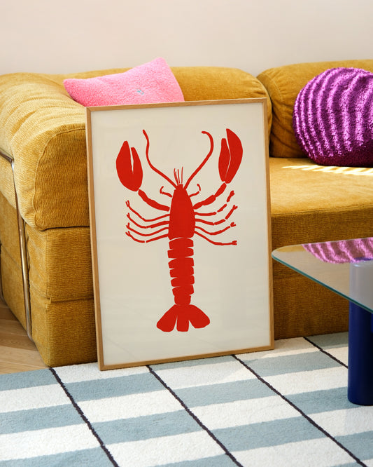 Red Lobster Printable Wall Art | Digital Download printable wall art by Paperhus