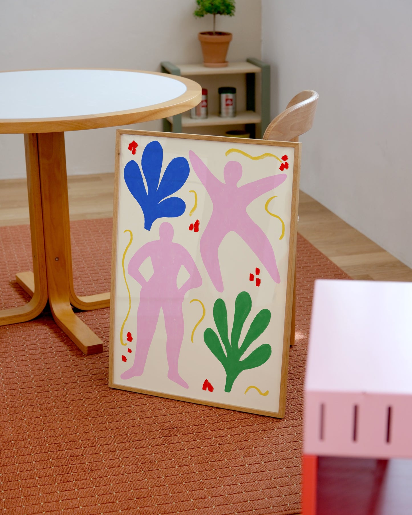 Pink Figures Print- Wall Art -Paperhus- Printable wall art - Instant downloads - DIY home decor -Paperhus
