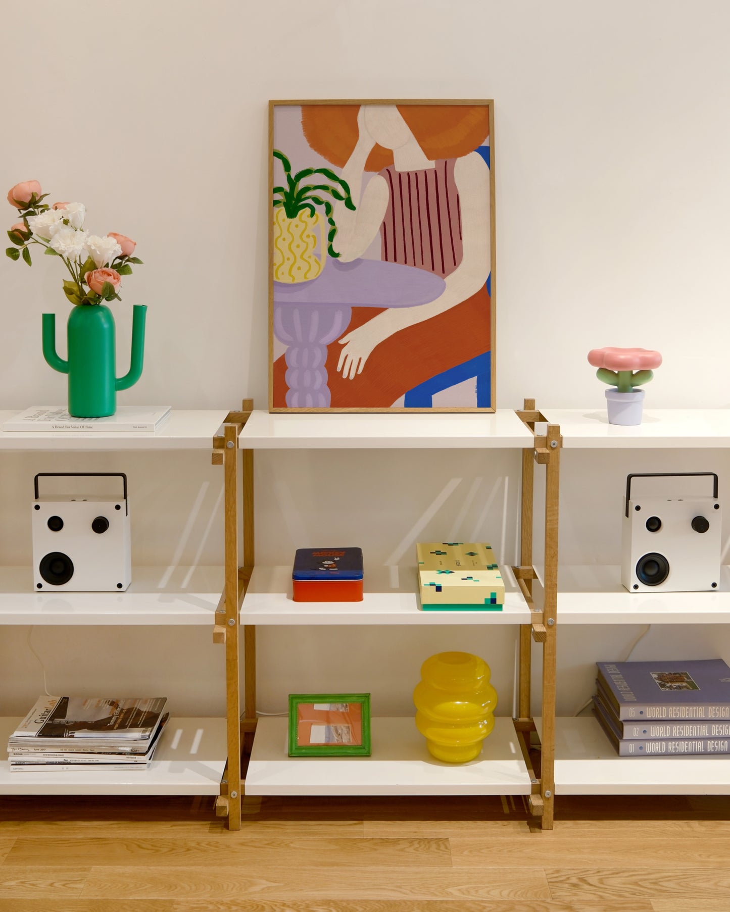 Daydream at the Table | Playful Abstract Figure Art