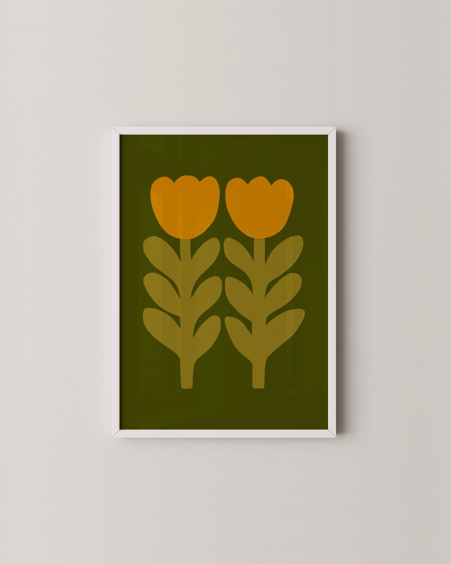 Retro Tulips Print