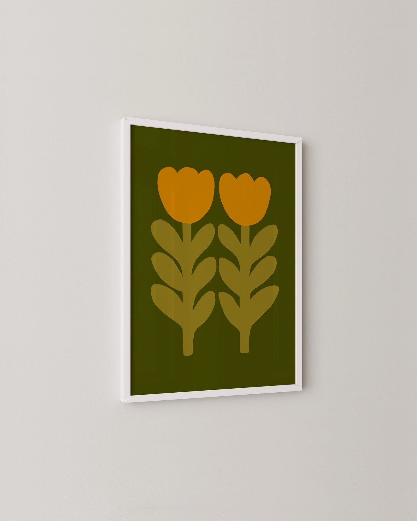 Retro Tulips Print