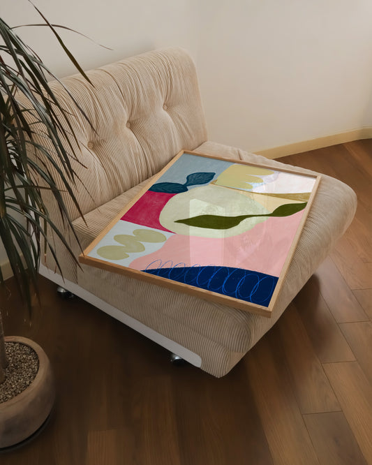 Pink Abstract Printable Wall Art | Digital Download printable wall art by Paperhus
