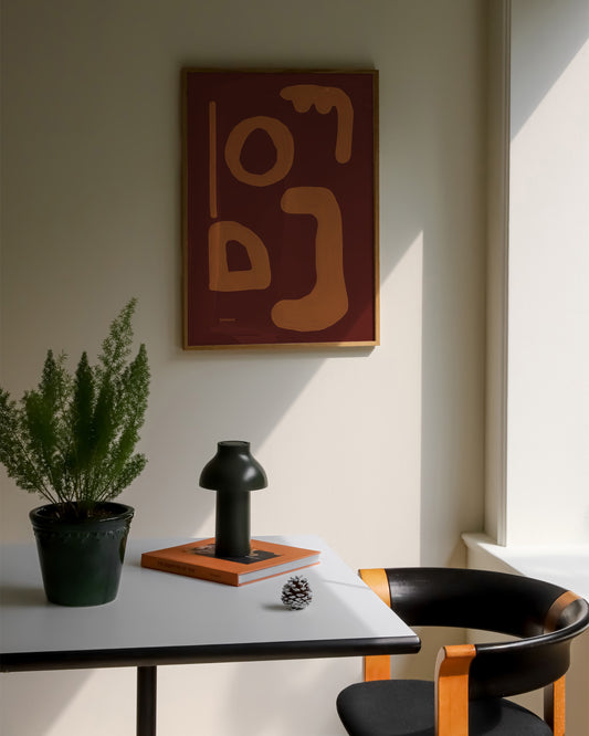 Abstract. Terracotta printable wall art by Paperhus