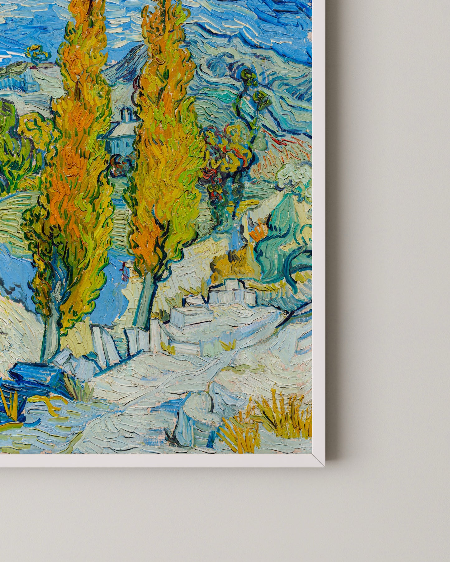 Road With Cypress Print