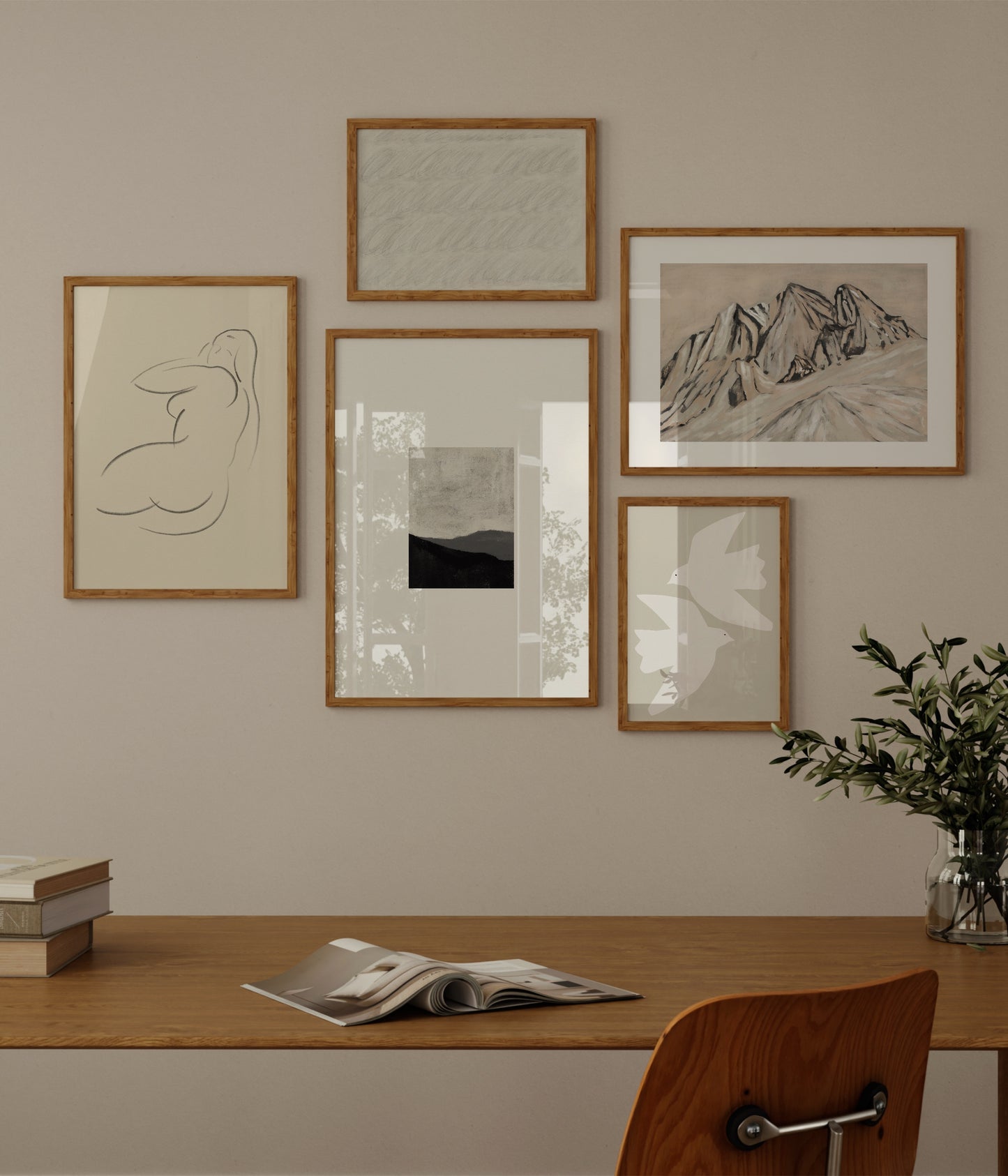 Minimalist Gallery Wall Set Of 5