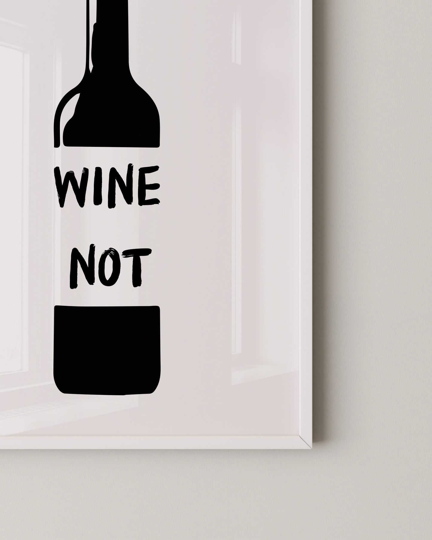 Wine Not Bottle Print