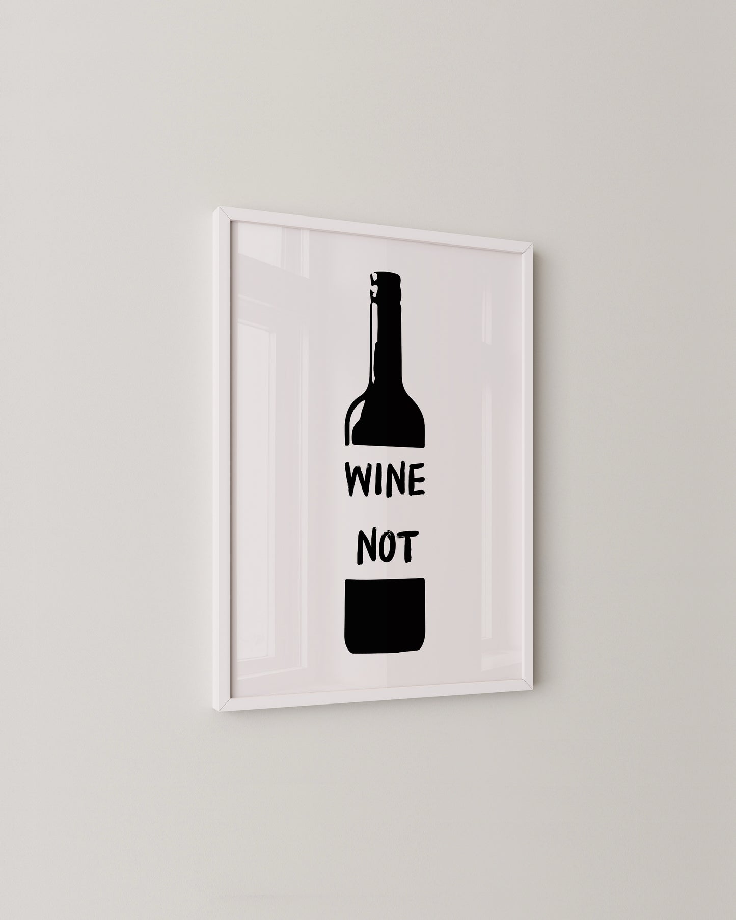 Wine Not Bottle Print