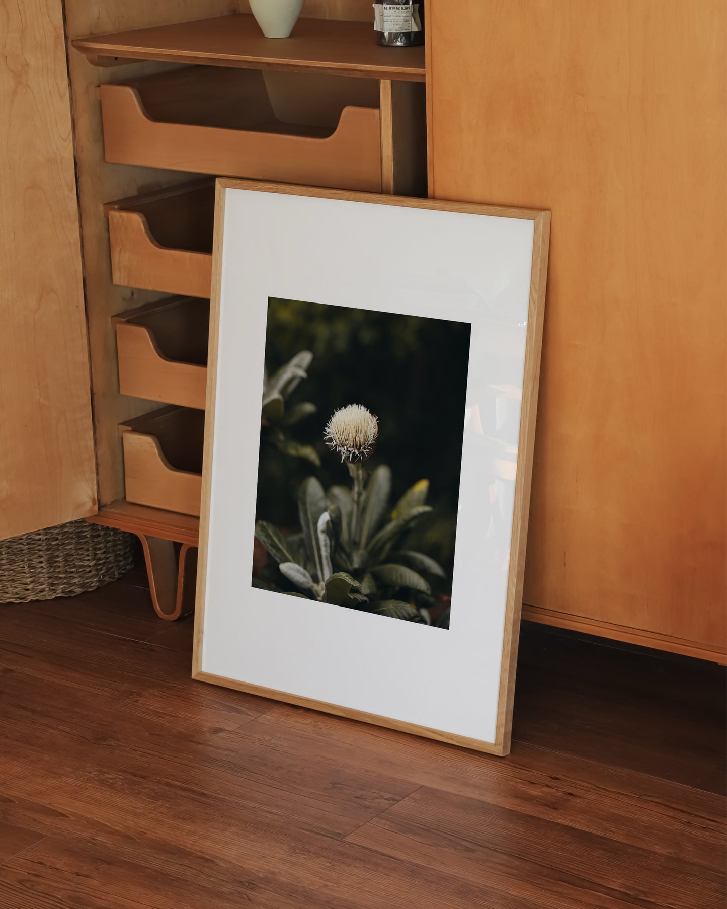 Moody Botanical Flower Print