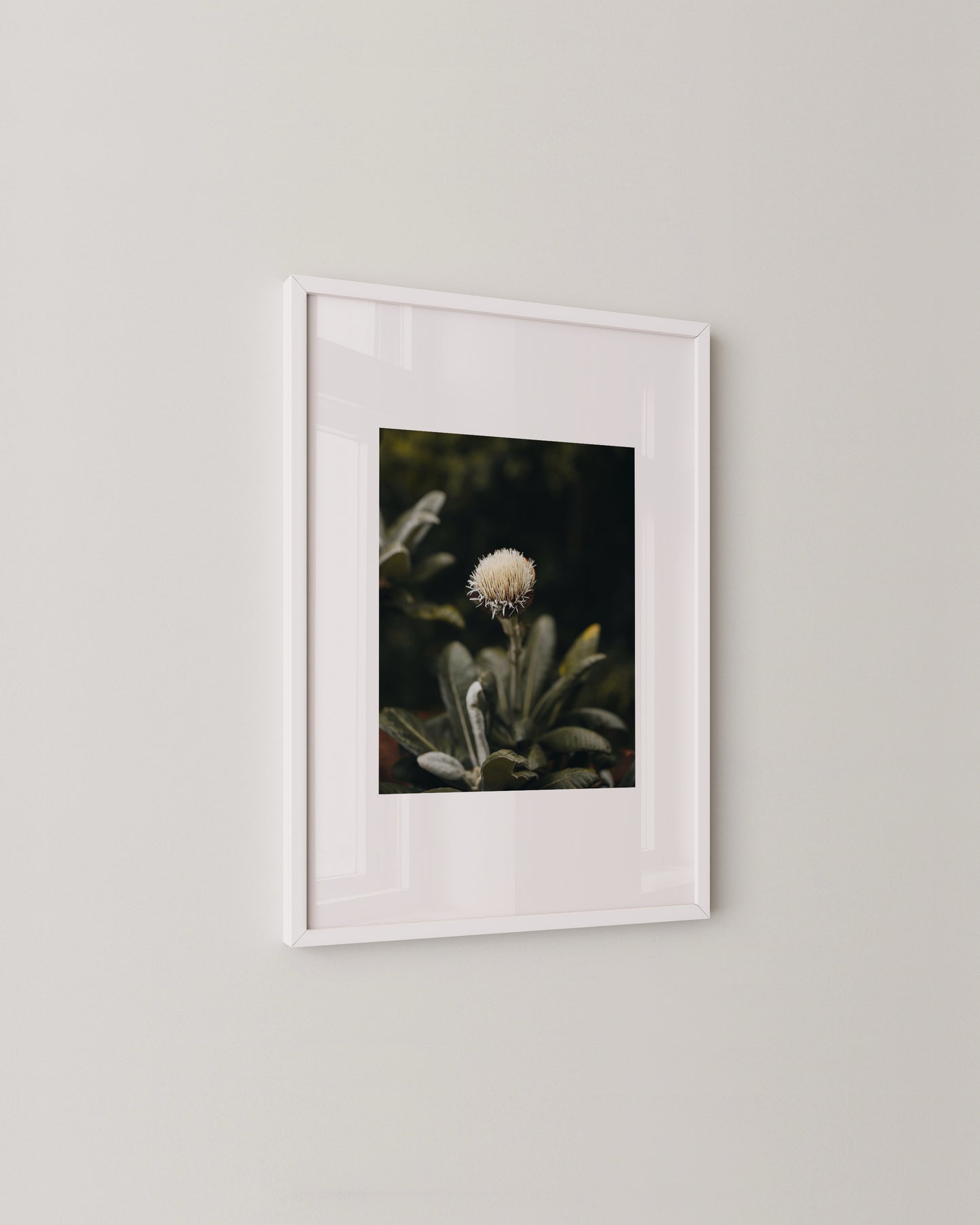 Moody Botanical Flower Print