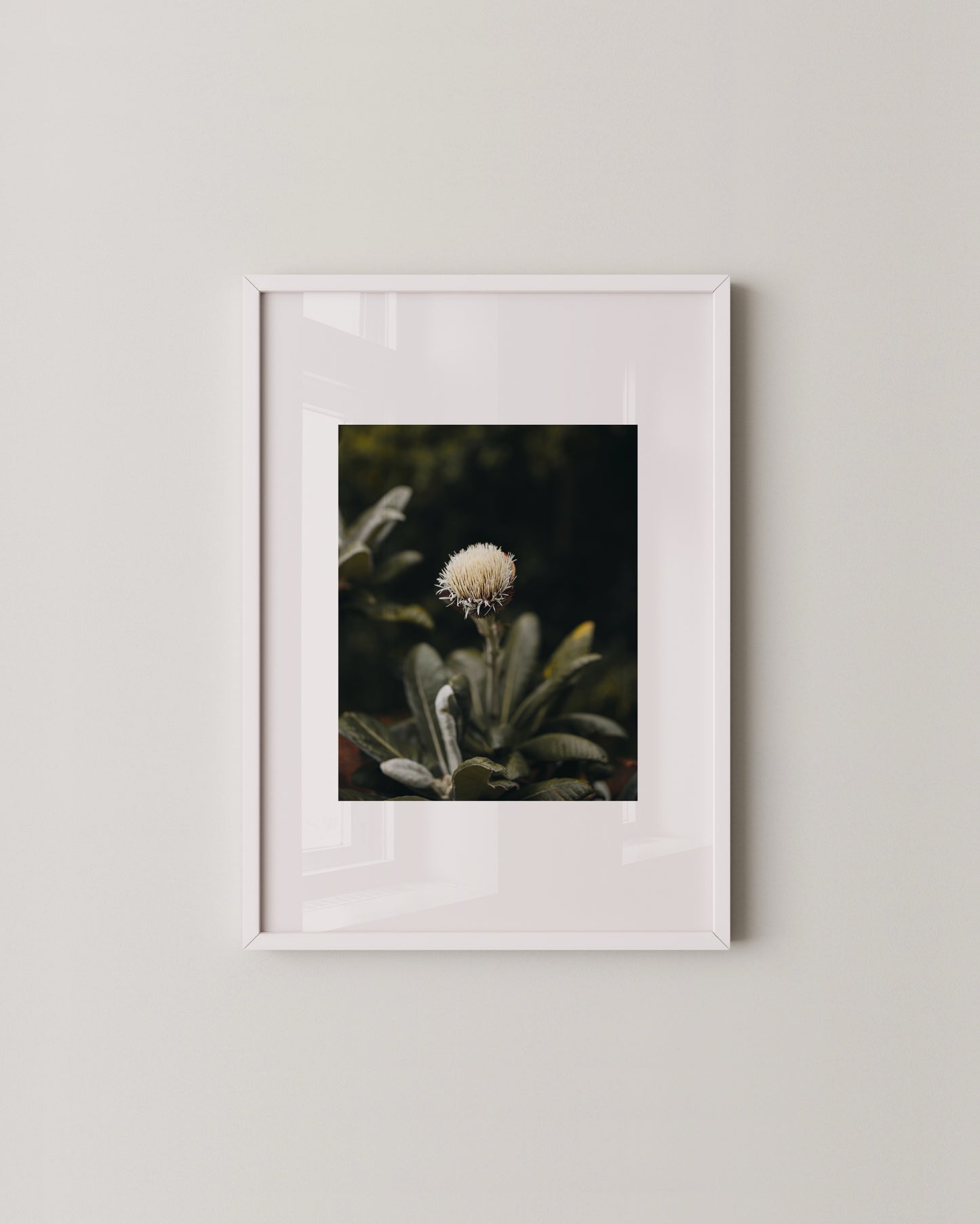 Moody Botanical Flower Print