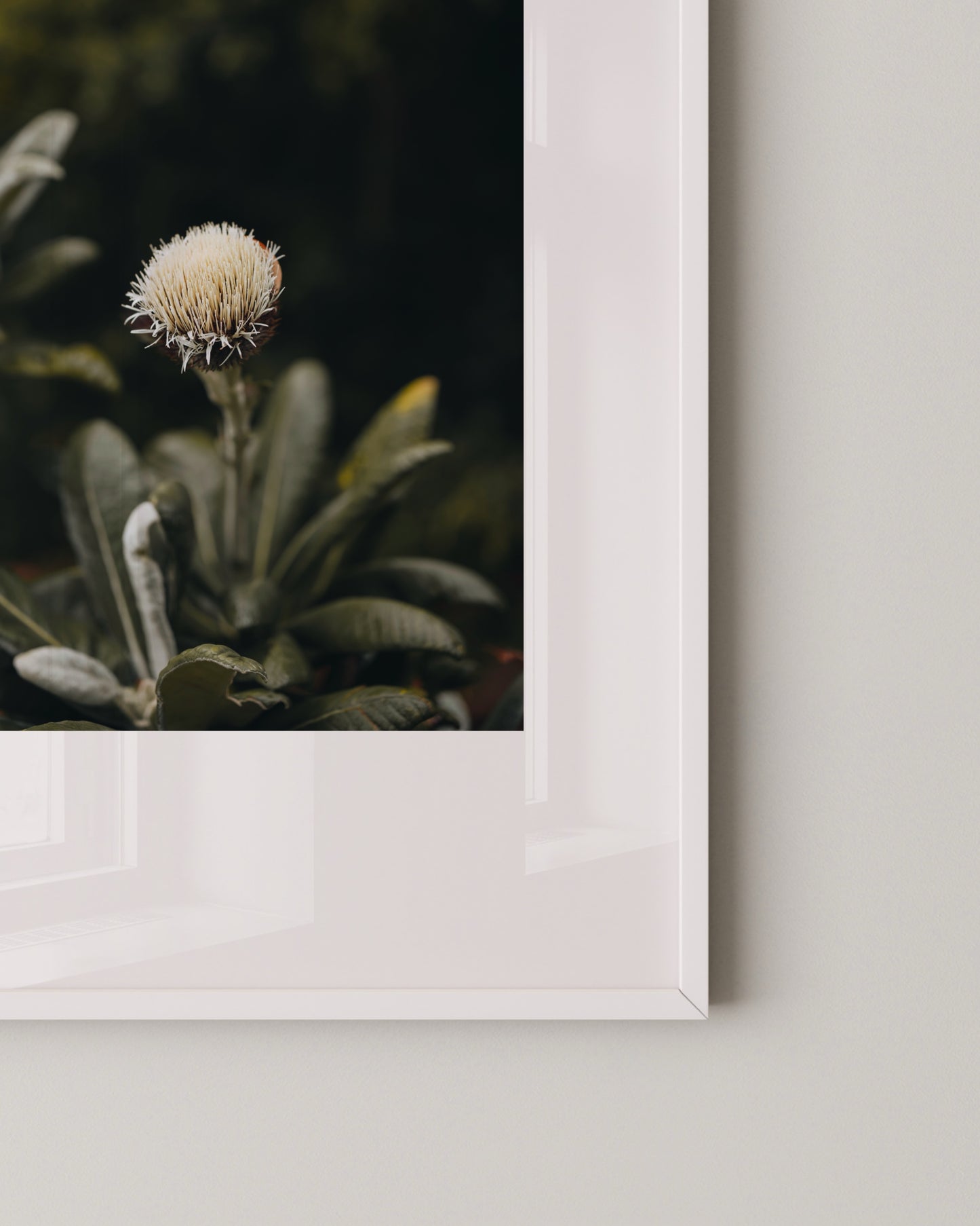 Moody Botanical Flower Print