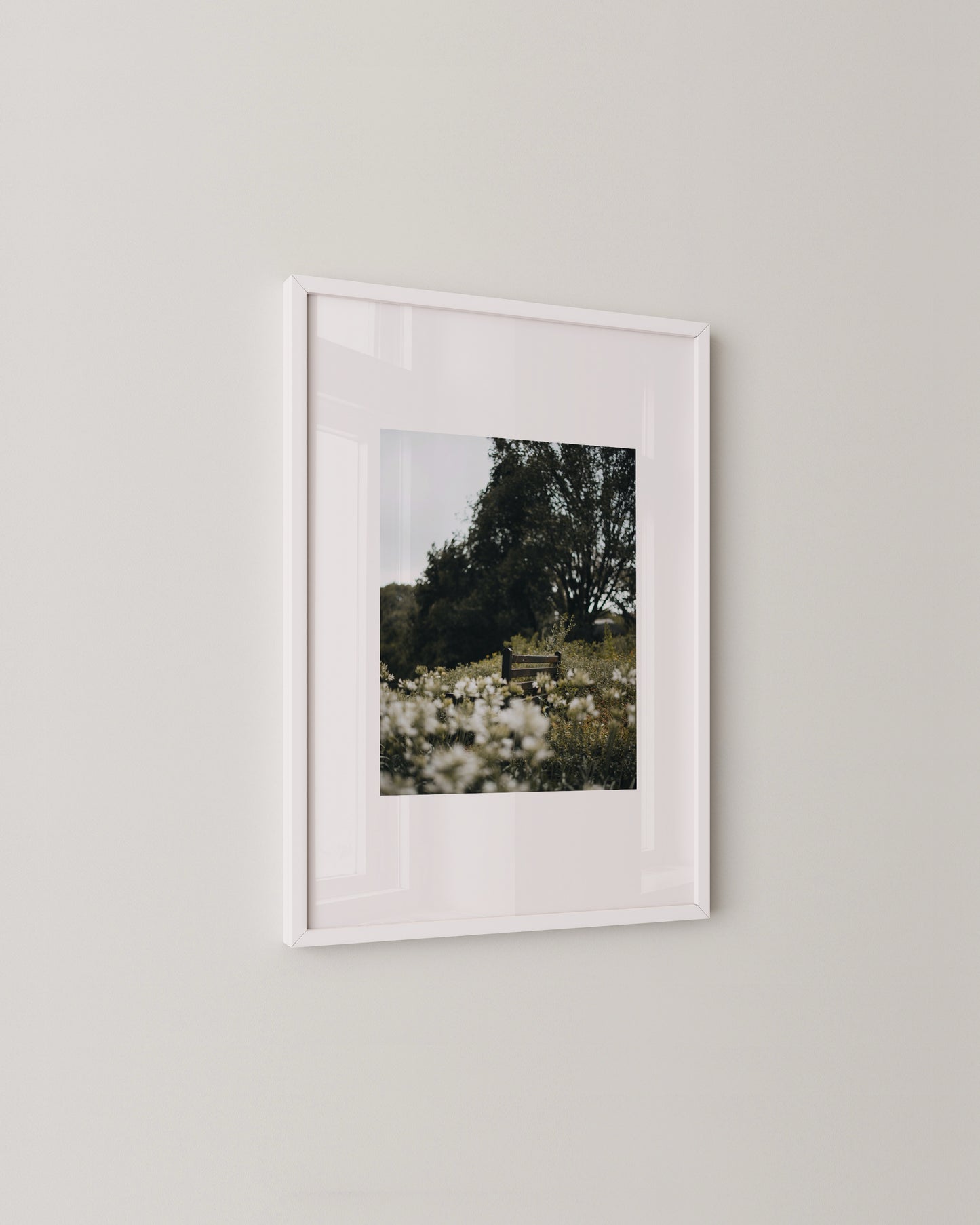 Bench in Bloom Print