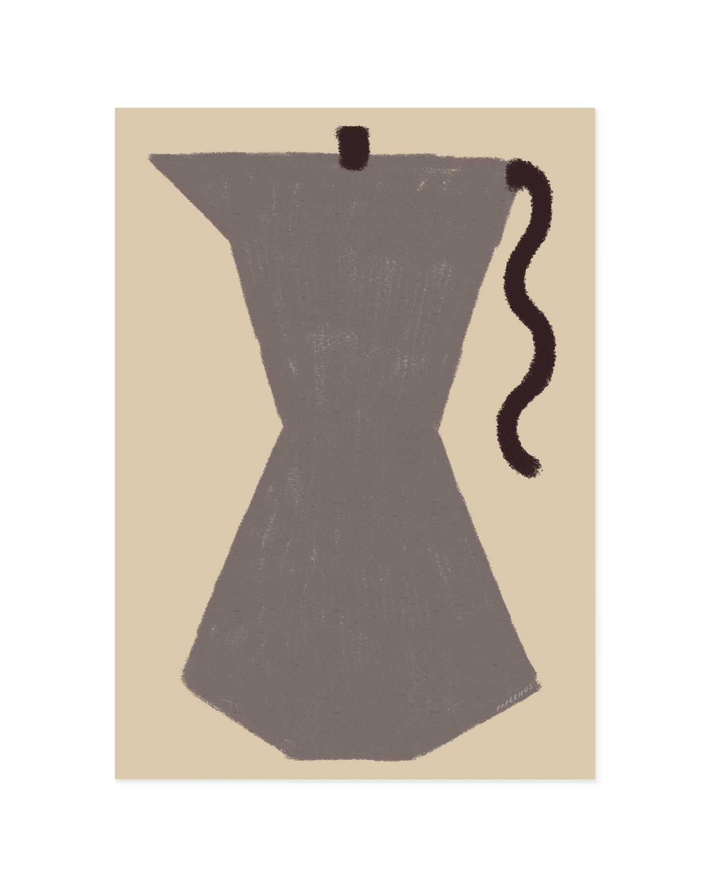 Kitchen Objects. Coffee Pot printable wall art by Paperhus