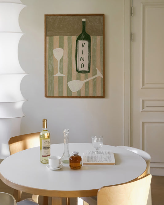 Wine Illustration printable wall art by Paperhus