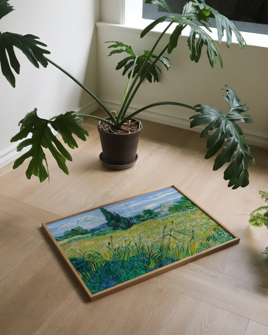 Van Gogh. Green Wheat Field printable wall art by Paperhus