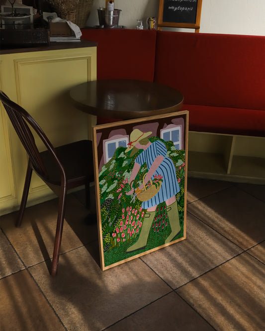 In the Garden Print original printable wall art by Paperhus