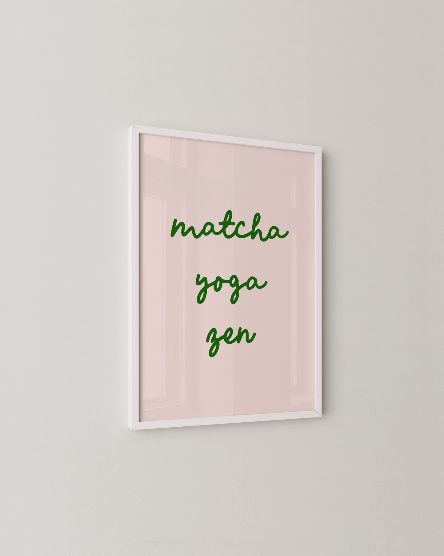 Matcha Yoga Zen Print- Wall Art -Paperhus- Printable wall art - Instant downloads - DIY home decor -Paperhus