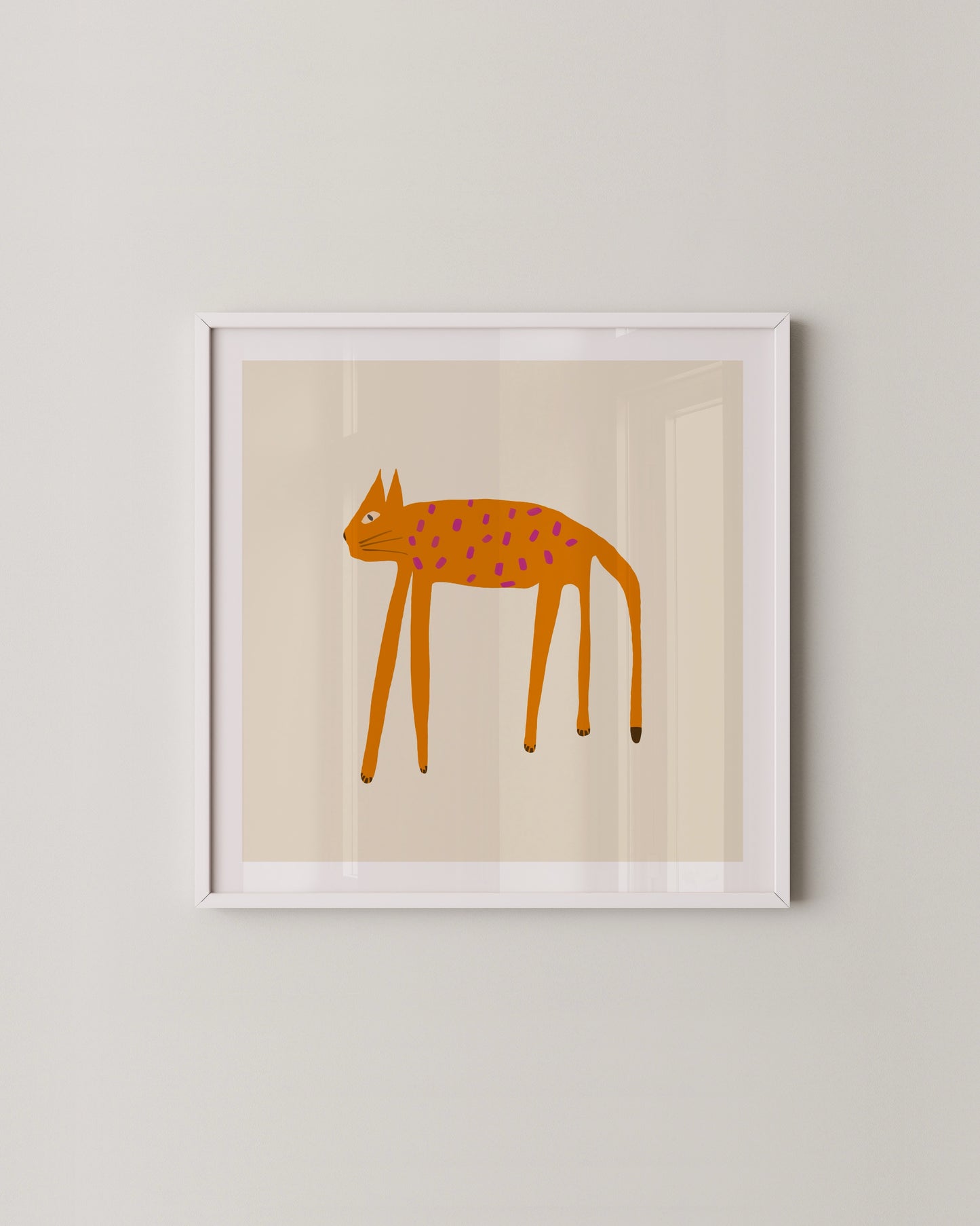 Quirky Cat Print Set Of 2- Wall Art -Paperhus- Printable wall art - Instant downloads - DIY home decor -Paperhus