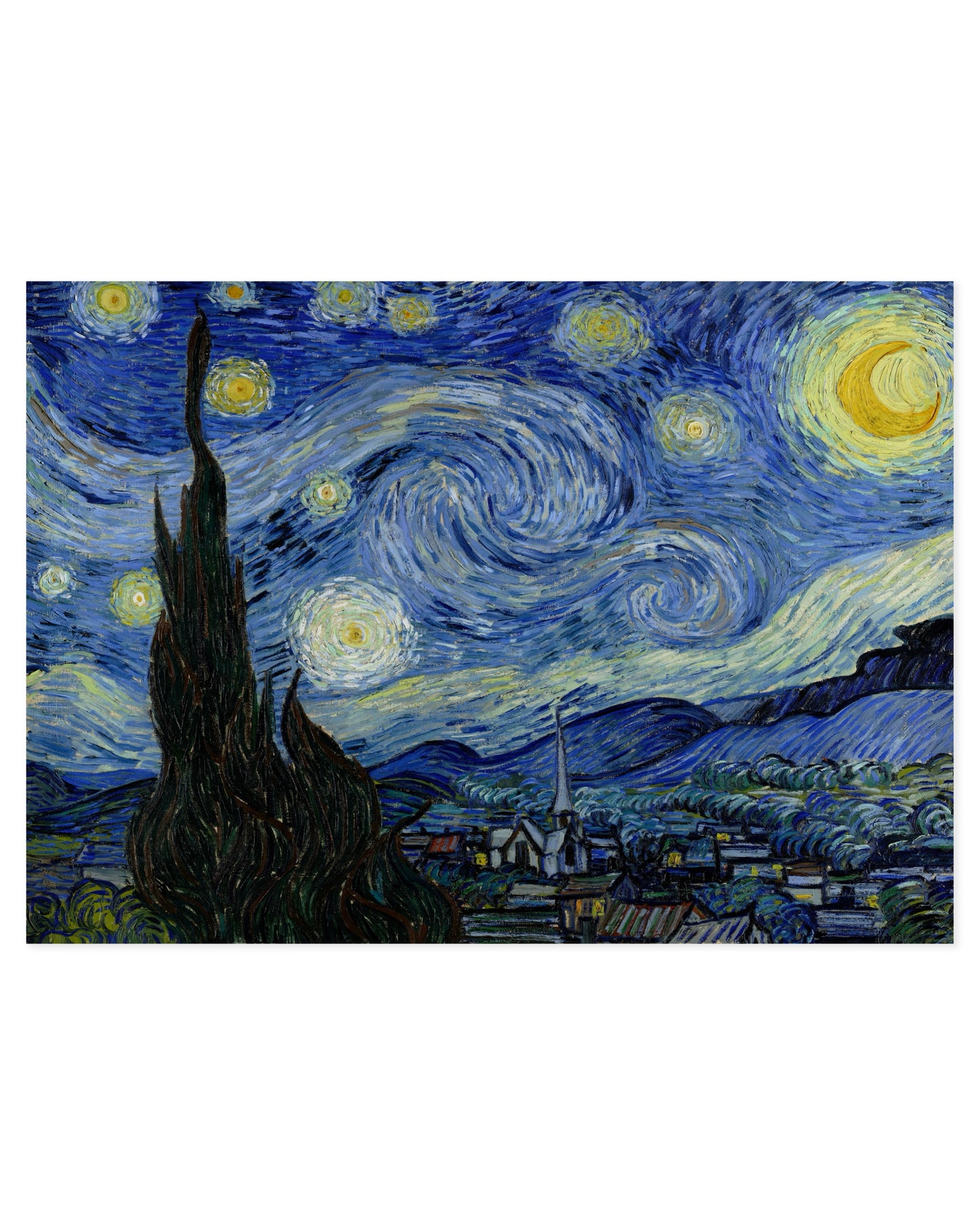 Van Gogh. Starry Night printable wall art by Paperhus