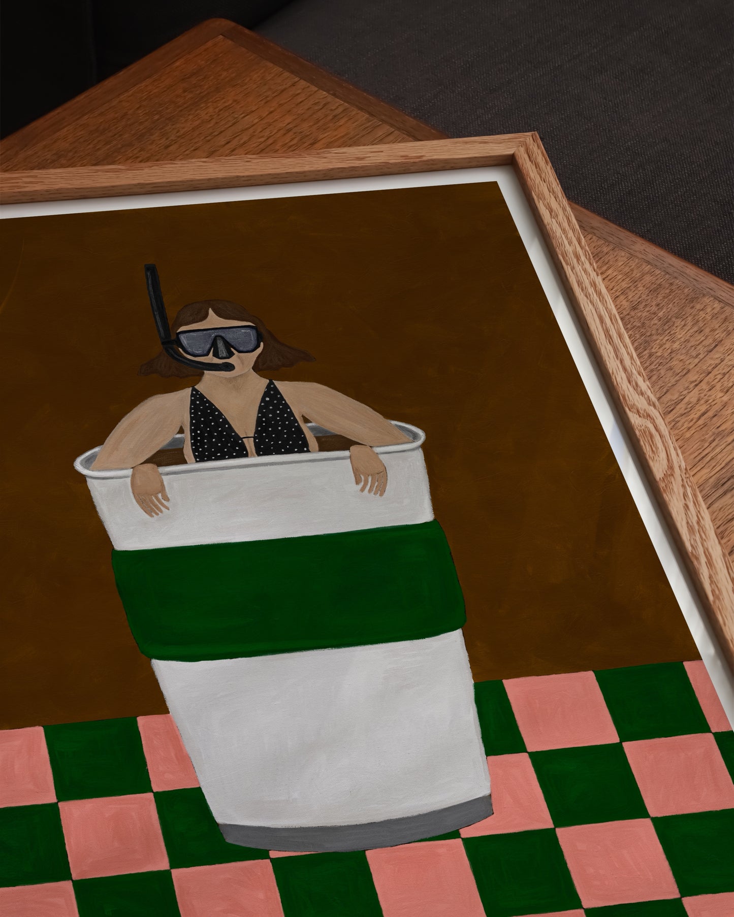 Snorkeling in Coffee Print- Wall Art -Paperhus- Printable wall art - Instant downloads - DIY home decor -Paperhus