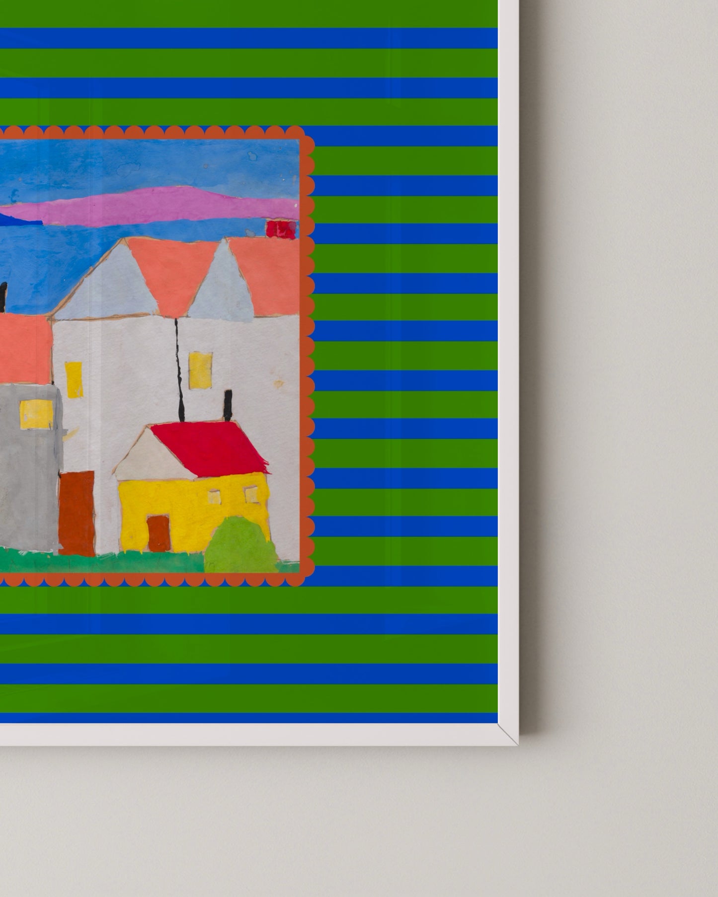 Colourful Village Print- Wall Art -Paperhus- Printable wall art - Instant downloads - DIY home decor -Paperhus