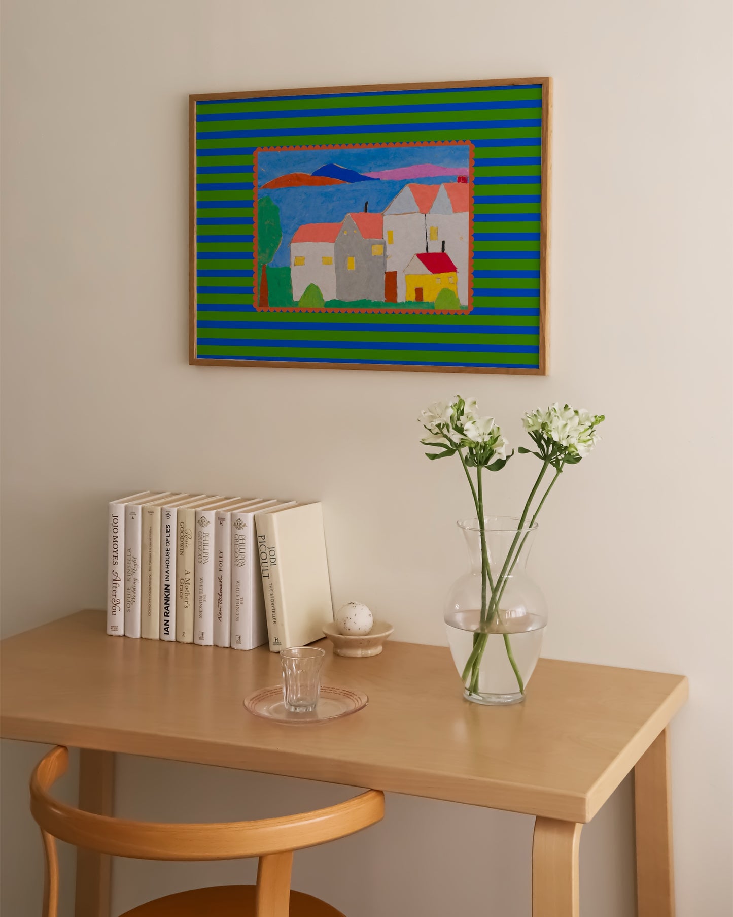 Colourful Village Print- Wall Art -Paperhus- Printable wall art - Instant downloads - DIY home decor -Paperhus