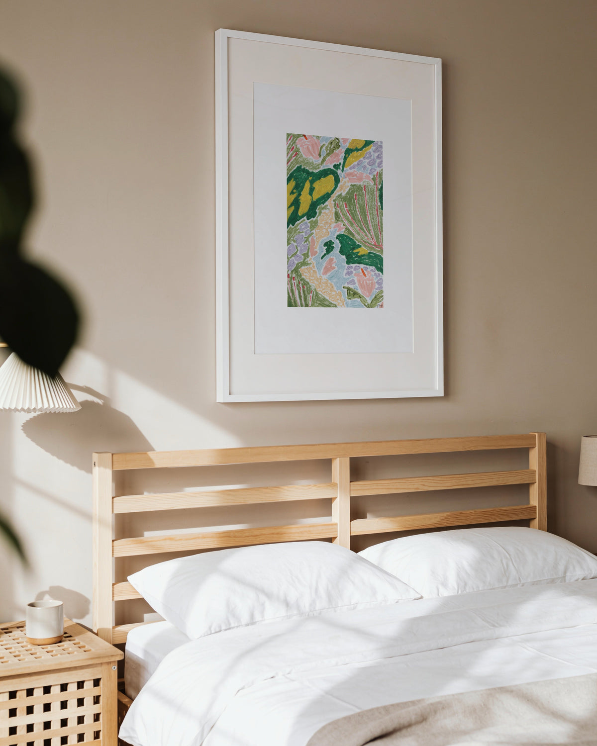Colourful Botanical Oil Pastel Printable Art