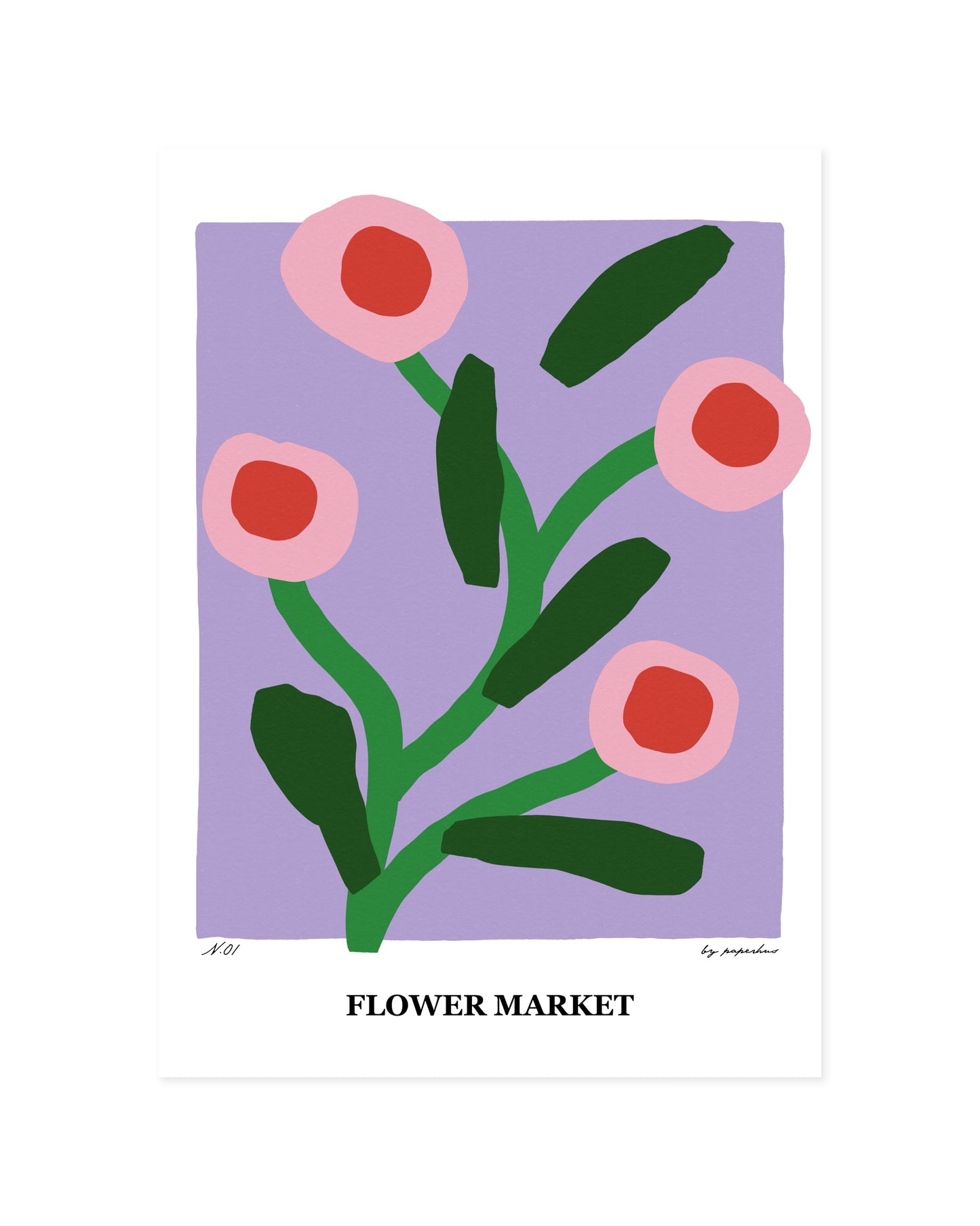 Flower Market Printable Wall Art | Digital Download printable wall art by Paperhus