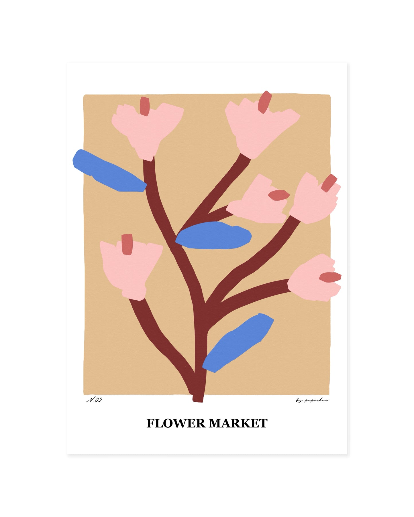 Flower Market Printable Wall Art | Digital Download printable wall art by Paperhus