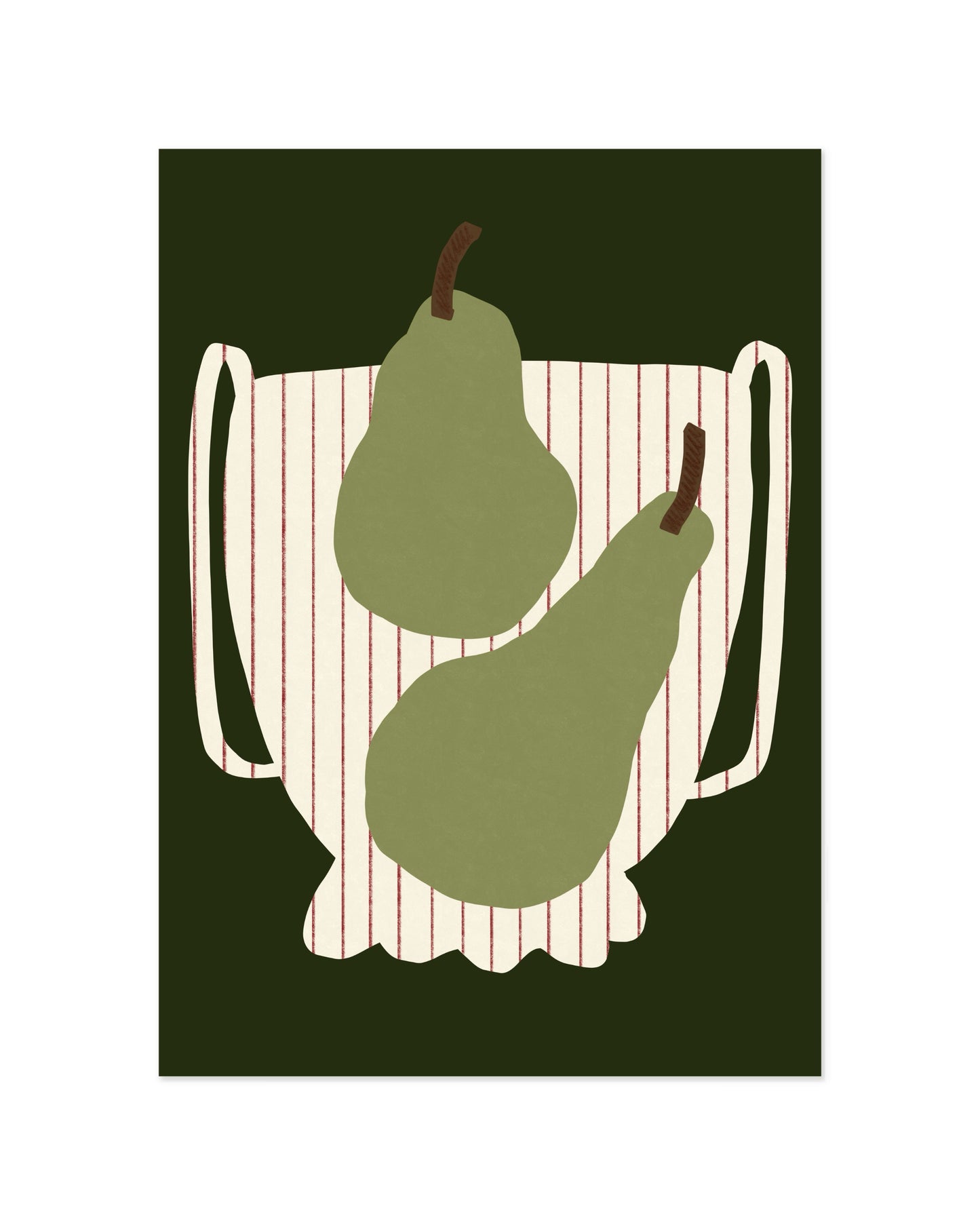 Pear Illustration Printable Wall Art | Digital Download printable wall art by Paperhus