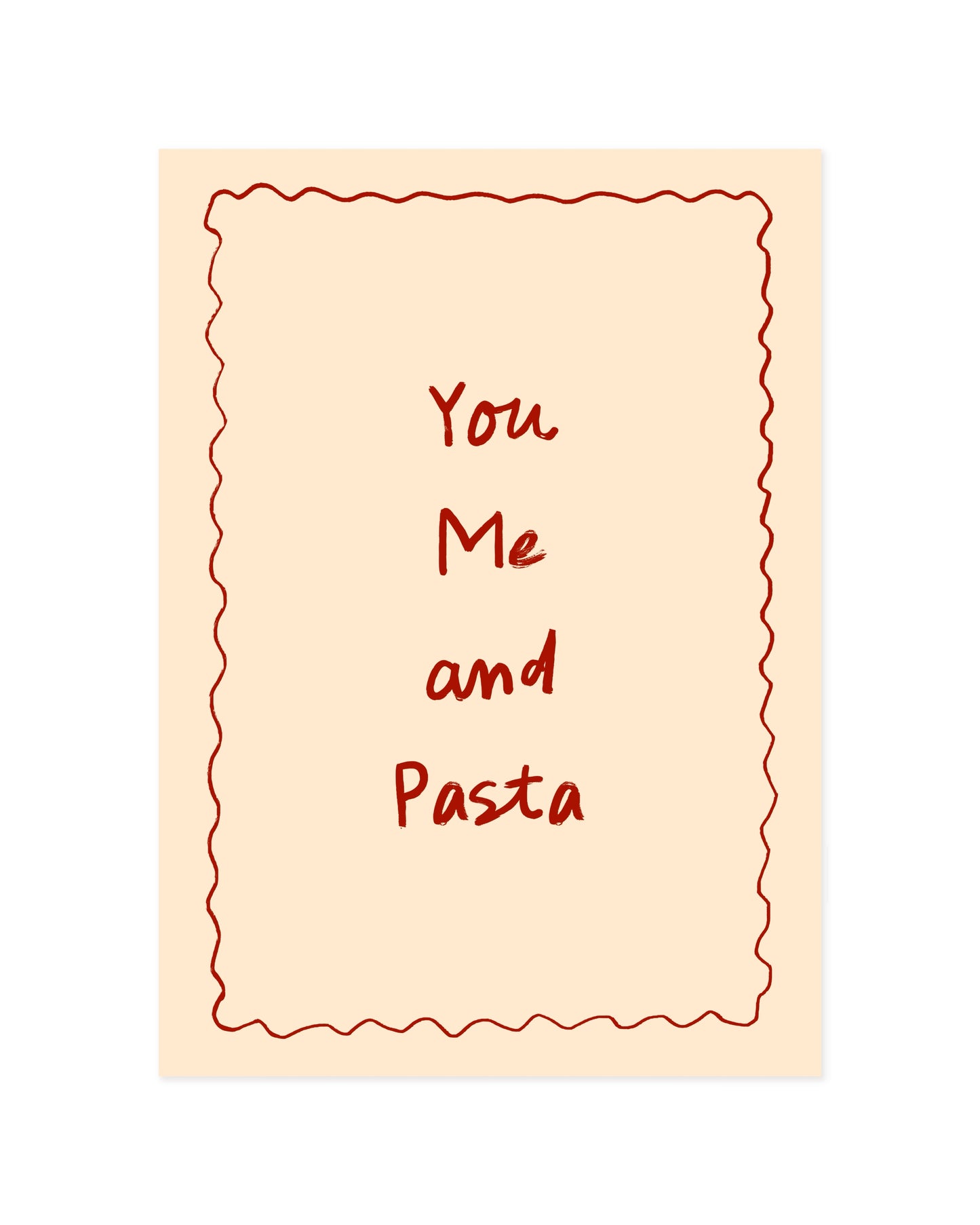 You Me Pasta printable wall art by Paperhus