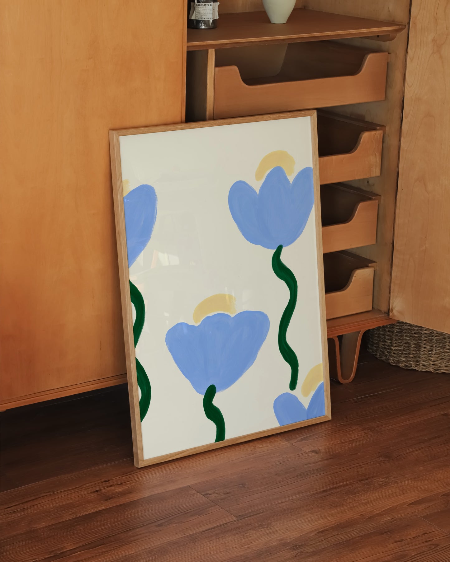 Blue Blooms Print- Wall Art -Paperhus- Printable wall art - Instant downloads - DIY home decor -Paperhus