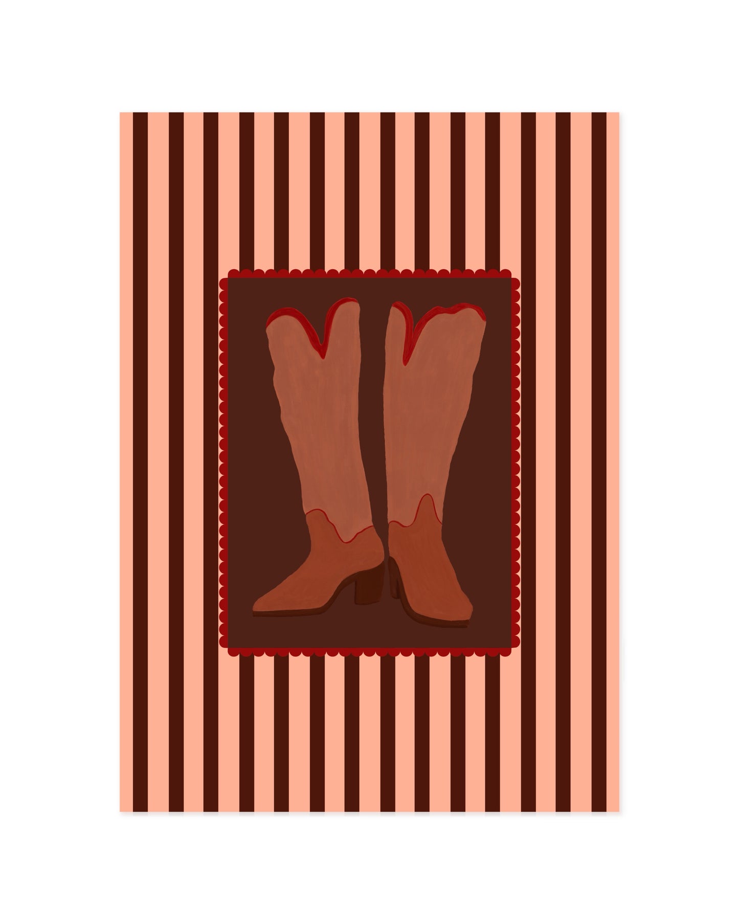 Retro Cowboy Boots Printable Wall Art | Digital Download printable wall art by Paperhus