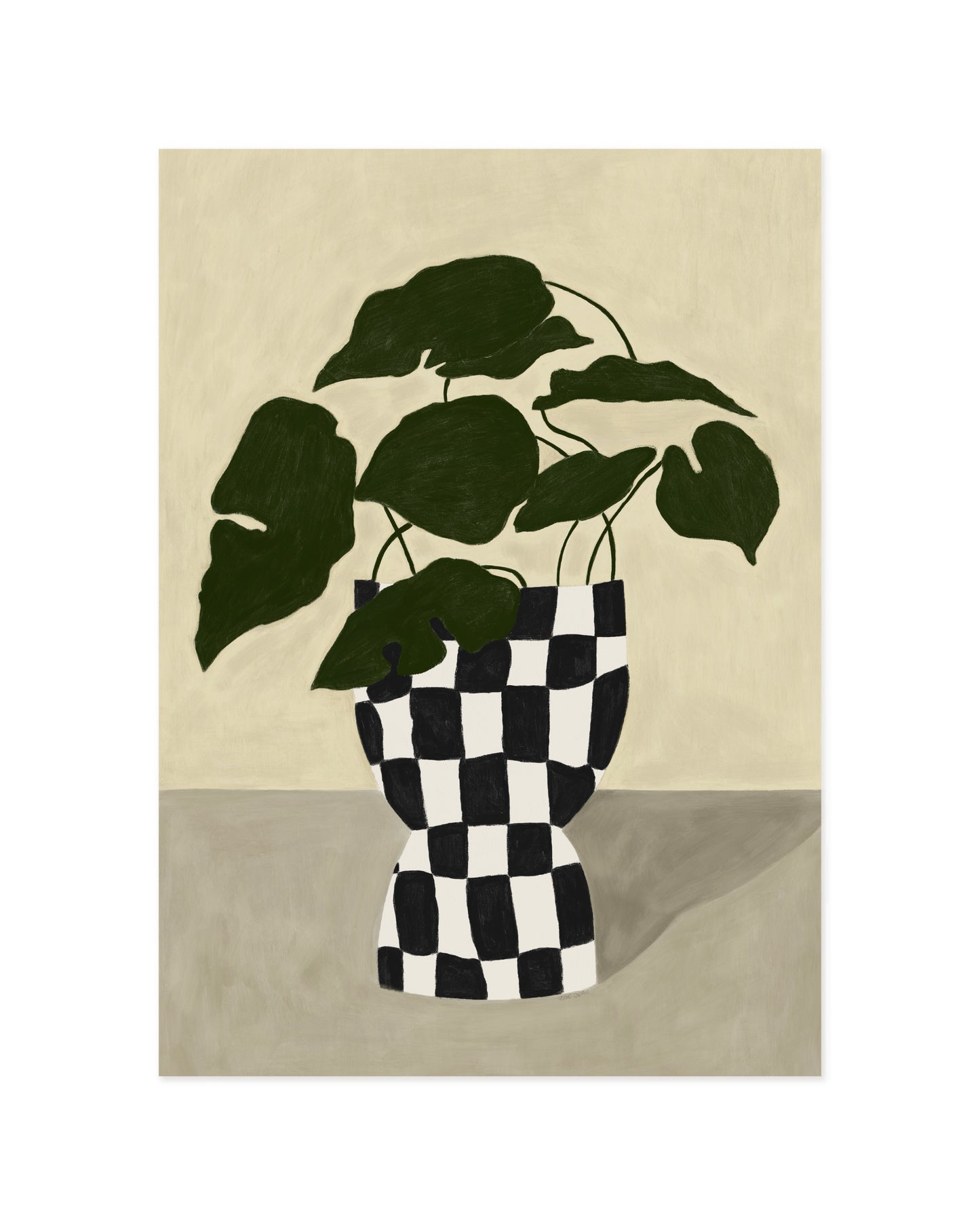 Checkered Vase printable wall art by Paperhus