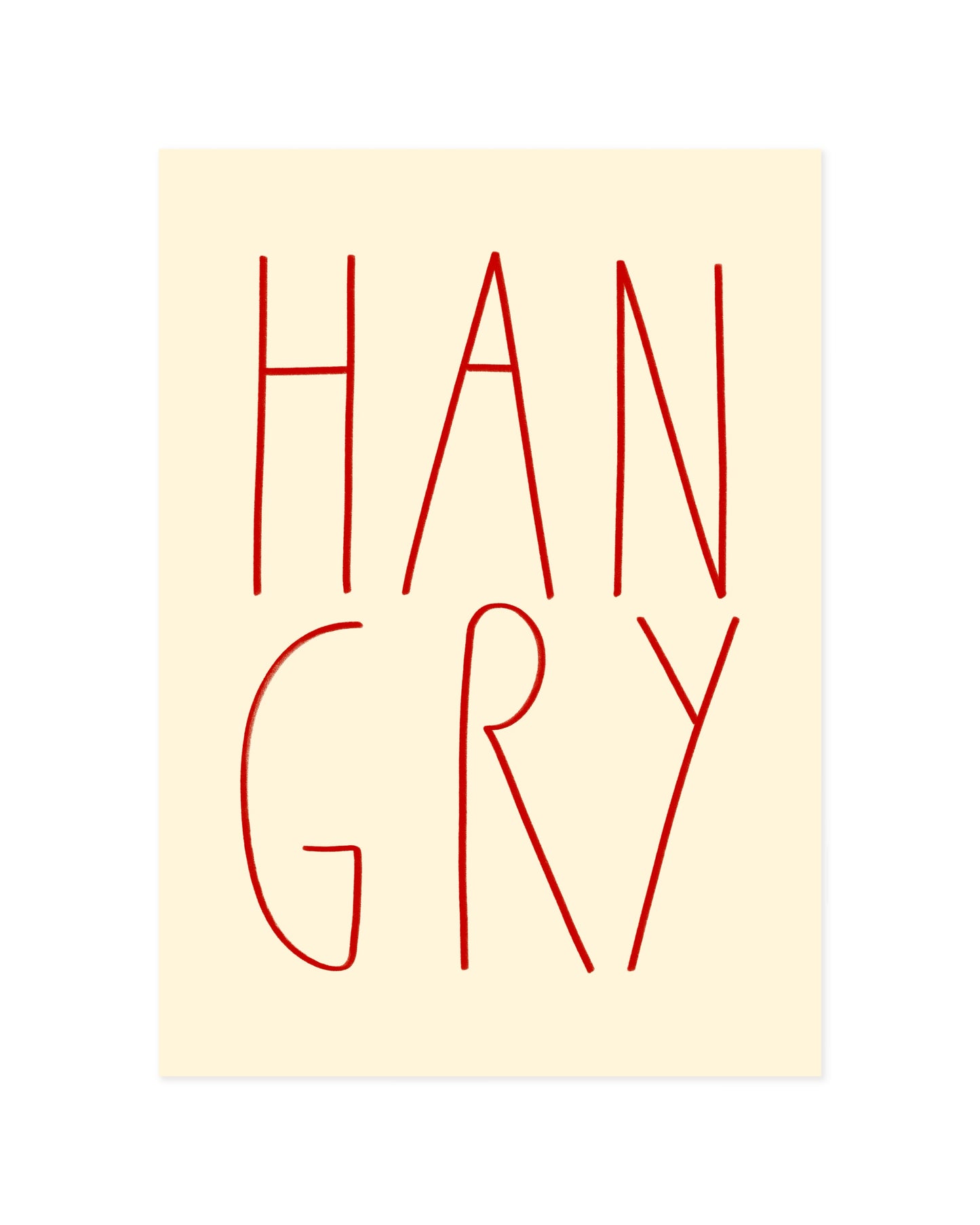 Hangry Printable Wall Art | Digital Download printable wall art by Paperhus