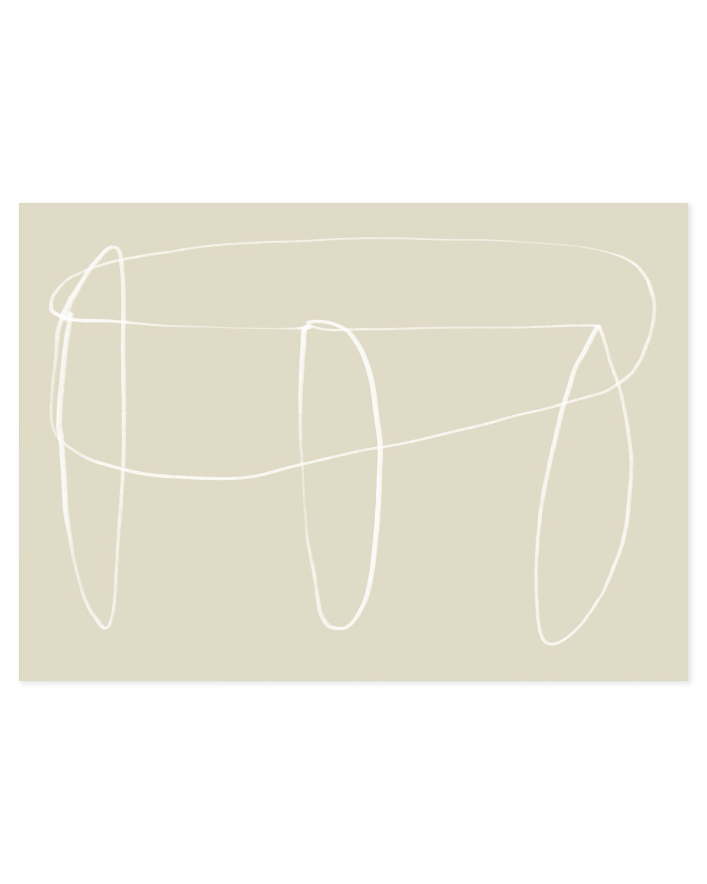 Line & Loop. Calm Line-printable wall art by Paperhus
