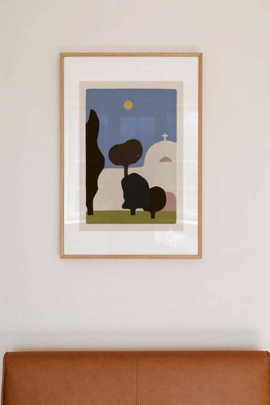 Santorini Architecture Printable Wall Art