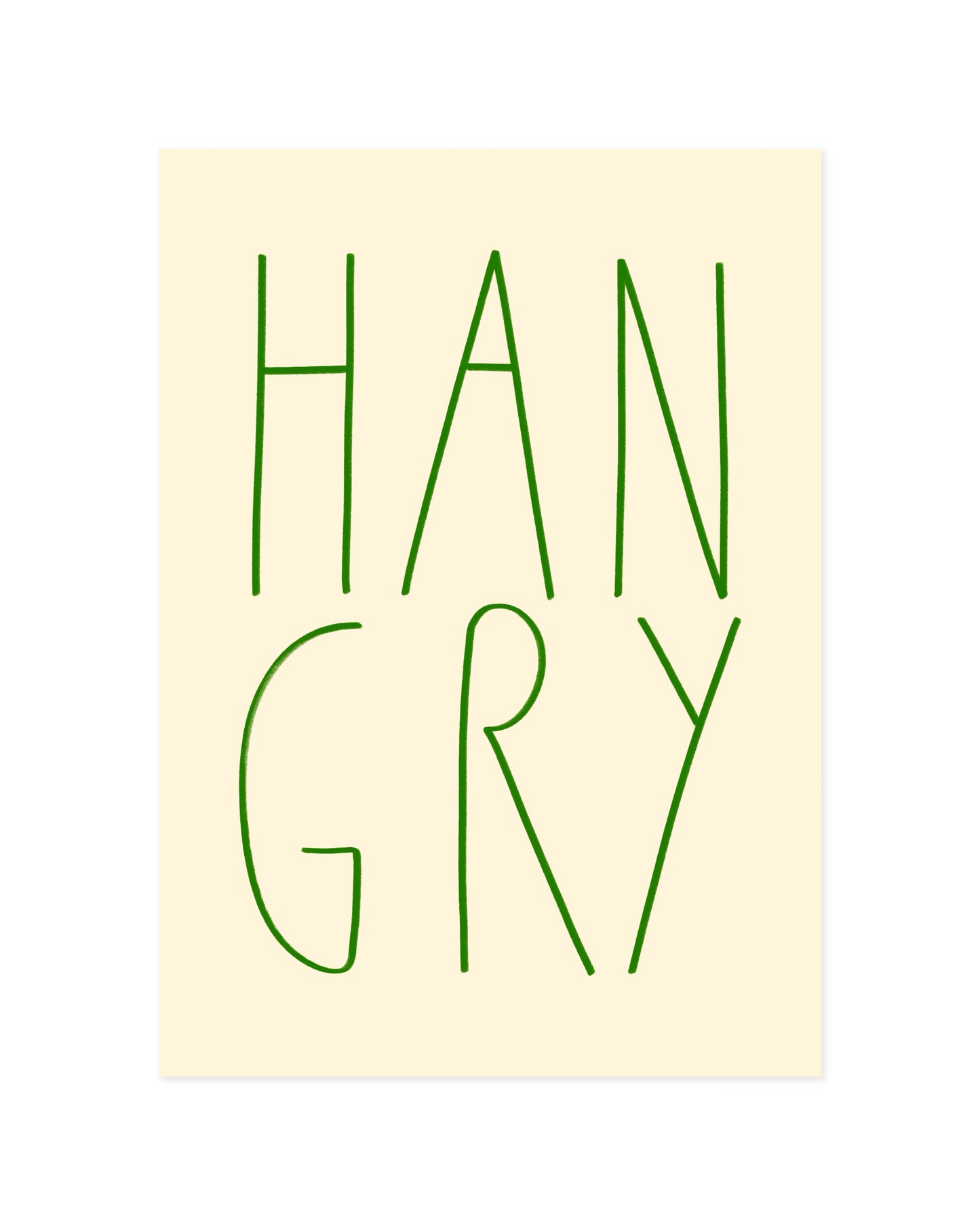 Hangry Printable Wall Art | Digital Download printable wall art by Paperhus