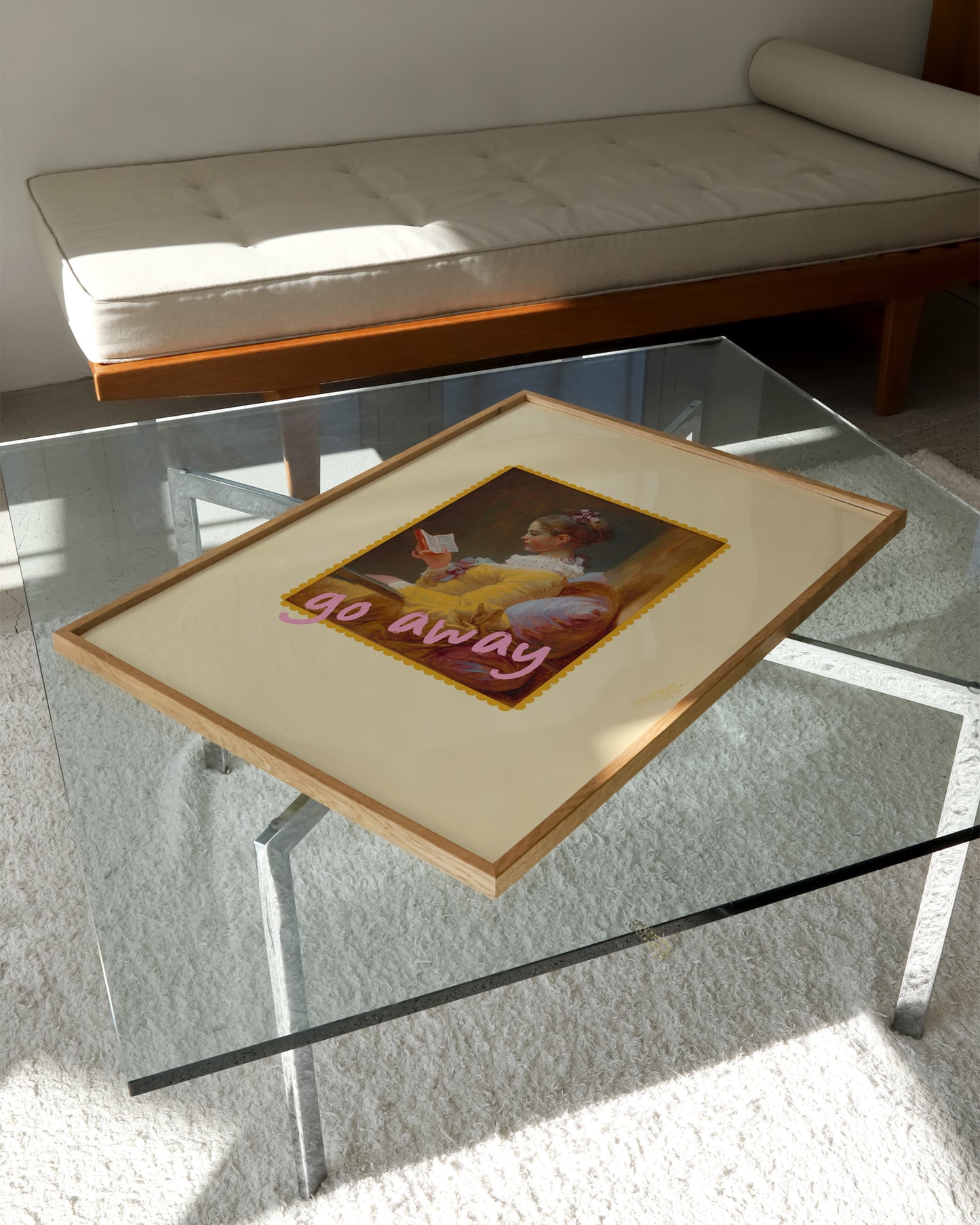 Go Away Print | Fun Humorous Wall Art | Reading Nook