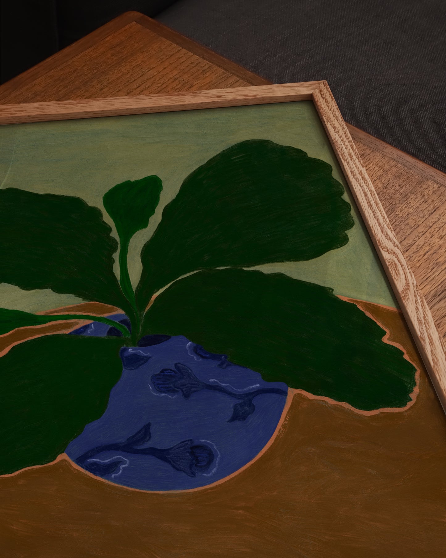 Green Leafs Print | Square Wall Art