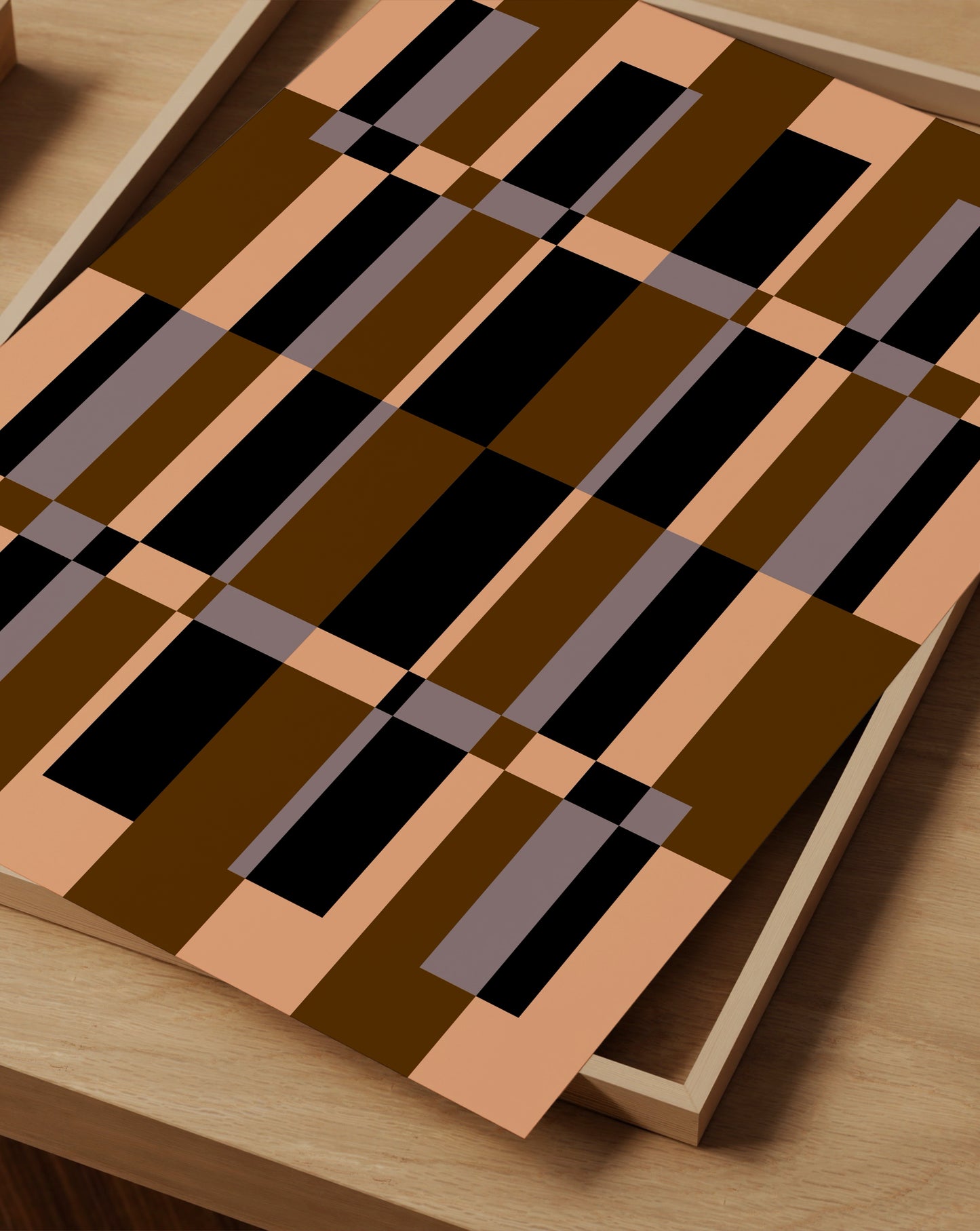 Checkered Box Print | Abstract Wall Art