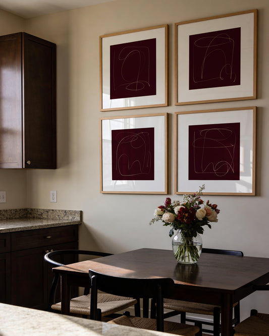 Square Gallery Set Of 4-printable wall art by Paperhus