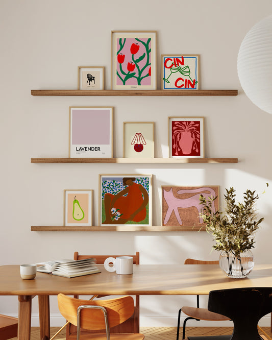 Gallery wall set of 9